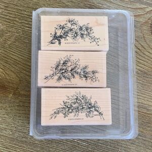 Stampin’ Up! Rubber Stamp Set Seasonal Sprays Set of 3